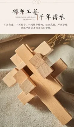 WYDYSLA Lu Ban Kongming Puzzle Set 36 Pieces Gift Box