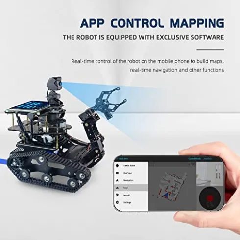 XiaoR Geek Jetson Nano AI Robot Kit with Arm and Touchscreen