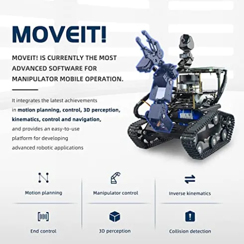 XiaoR Geek Jetson Nano AI Robot Kit with Arm and Touchscreen