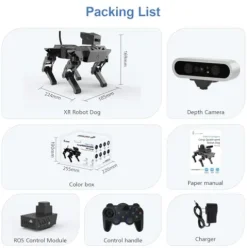 XiaoR Geek Quadruped Bionic Robot Dog Kit Black