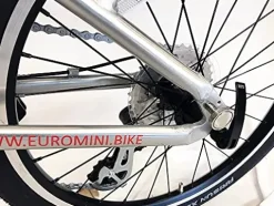ZiZZO Liberte Lightweight Aluminum Folding Bicycle Silver/Red