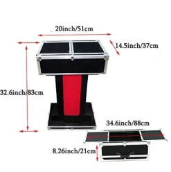 ZQION Carrying Case & Fold-up Table Base for Magic Tricks